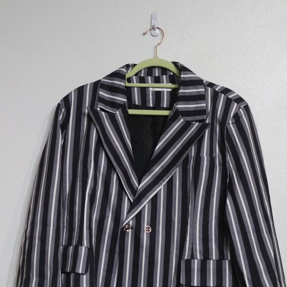 Blueberry Gray Striped Blazer Sz M NWOT - Picture 4 of 12